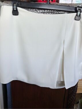 White Mini Express Skorts